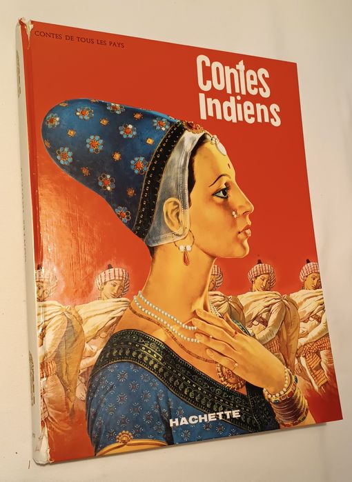 Livro em Francês " Contes Indiens". Antigo. Ano 1961