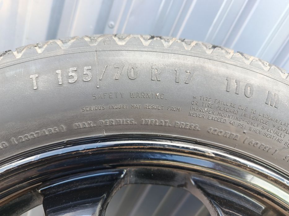 Koło zapasowe alu dojazdówka 17"  Mercedes W 211   5x112