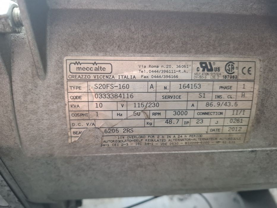 Agregat  Prądnica generator 10 kva sterowanie elektryczne łącznik