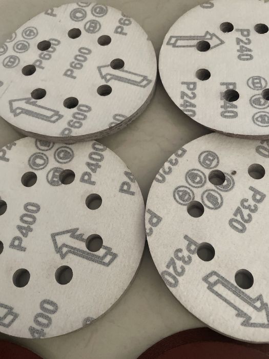 Шліфовальні круги на ліпучці 120мм всіх розмірів