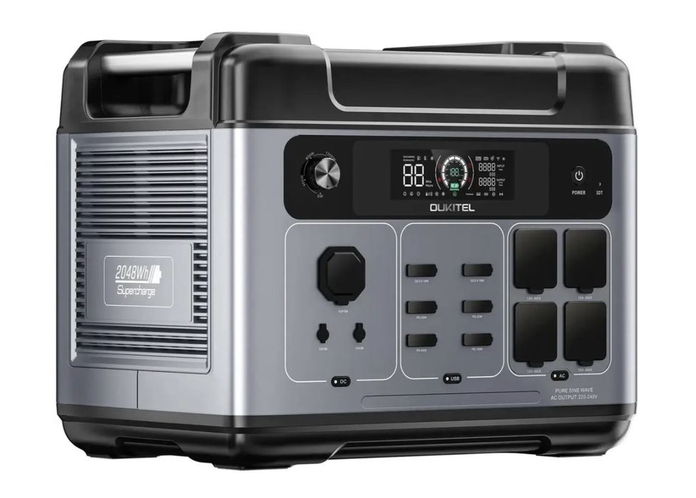 Зарядна станція Oukitel P2001E Plus 2400W, 2048Wh.