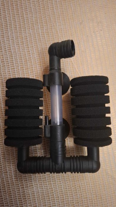 Filtro duplo de esponja para aquário
