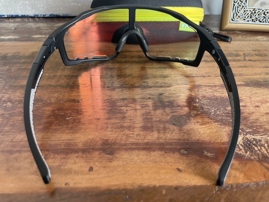 Nowe pomarańczowe okulary fotochromowef rowerowe z polaryzacją