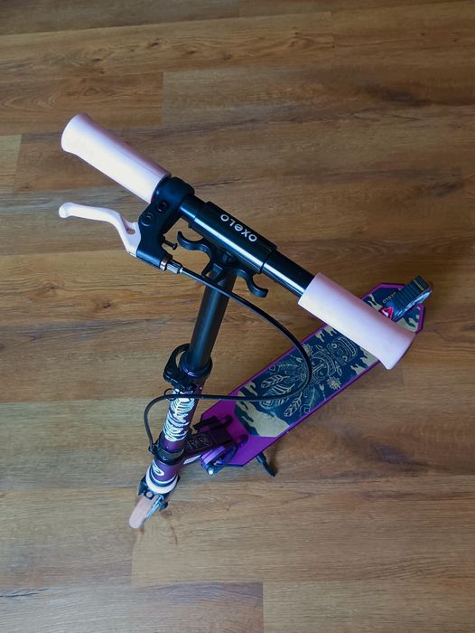 Trotinete com Travão no Guiador e Suspensão Criança MID 5 Violeta