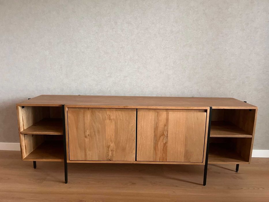 Movel de TV | Kave Home | 160 x 56 cm | Madeira sólida de manga