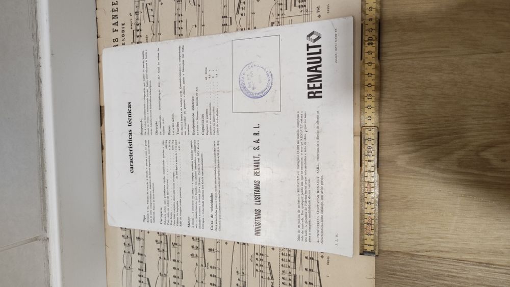 Catálogo Renault 6 Antigo