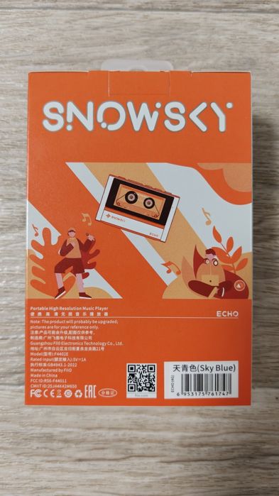 Портативний музичний плеєр FIIO Snowsky ECHO (4GB) sky blue