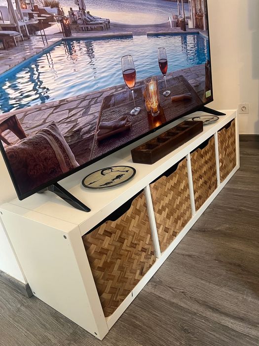 Conjunto 4 caixas bambu IKEA