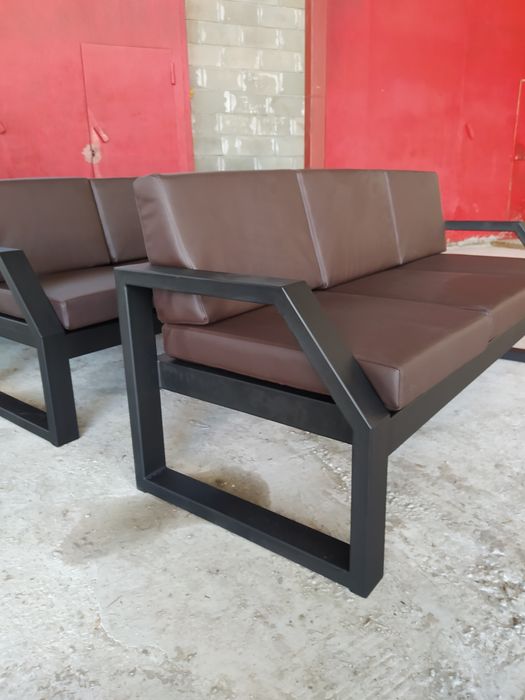 Диван лофт. Диван офисный. Диван для кафе. Диван из металла.