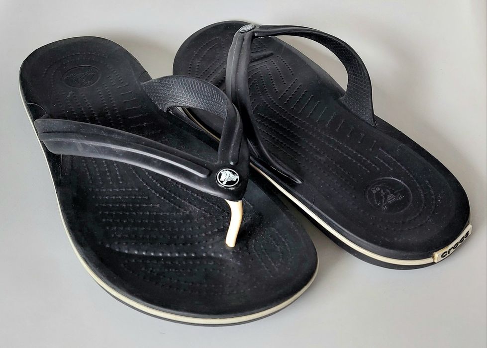 Buty japonki Crocs Crocband Flip black roz.45/46