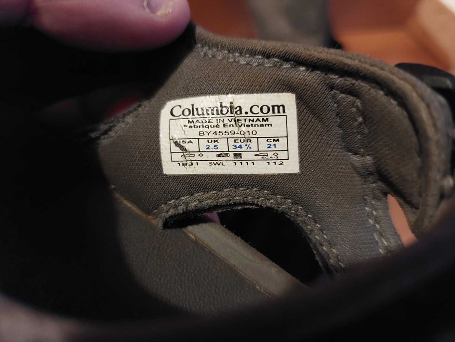 Sandálias Columbia Número 34 - 35 Pretas