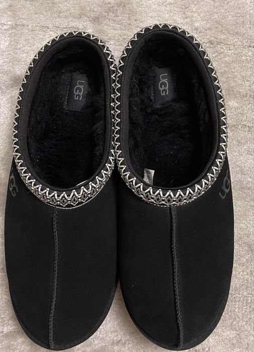 Оригінальні чоловічі капці -мулі UGG Tasman Black (Розмір 45 / 29.5-30 см)