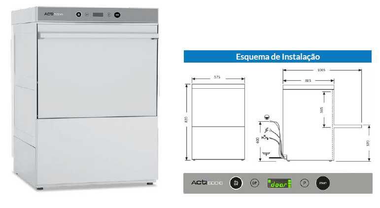 ACM1199 - Máquina de Lavar Loiça com Cesto 50x50cm - NOVA