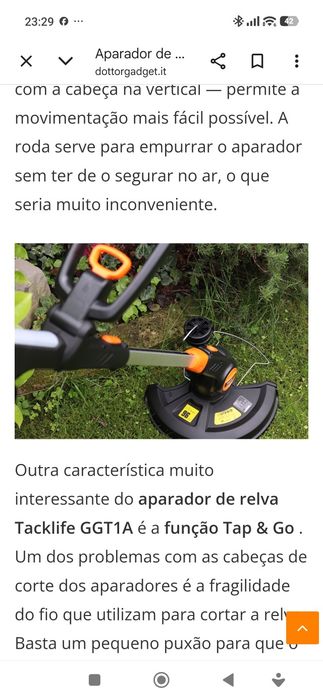 Cortador "aparador" de relva