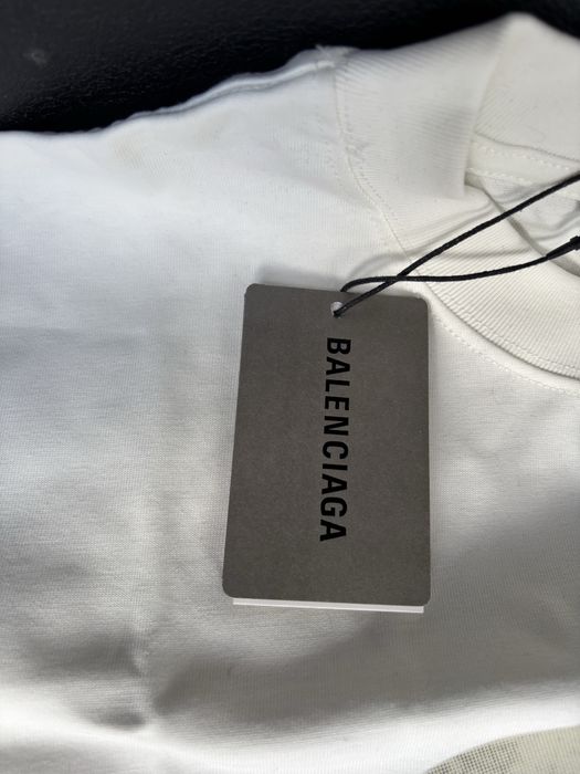 T shirt branca Balenciaga Paris