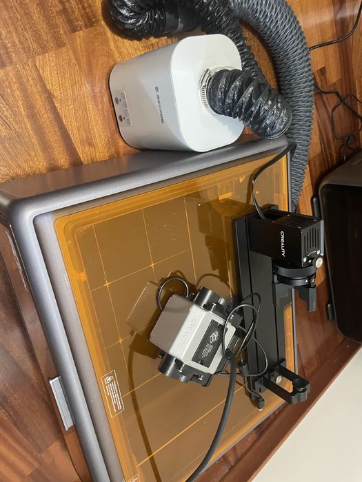 Laser Creality Falcon 10W | ZESTAW: Odciąg Mecpow P50, Rotator, Plaster Miodu