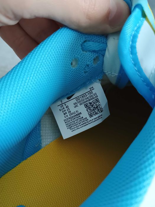 Sneakersy NIKE Dunk Low Sail Coast DD1503.100 baby blue DS rozmiar 40