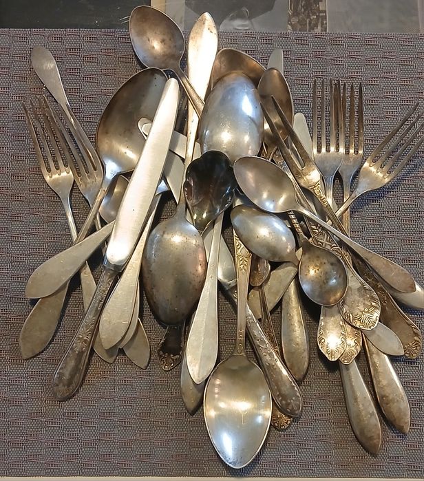 Sztućce posrebrzane hefra 25 szt