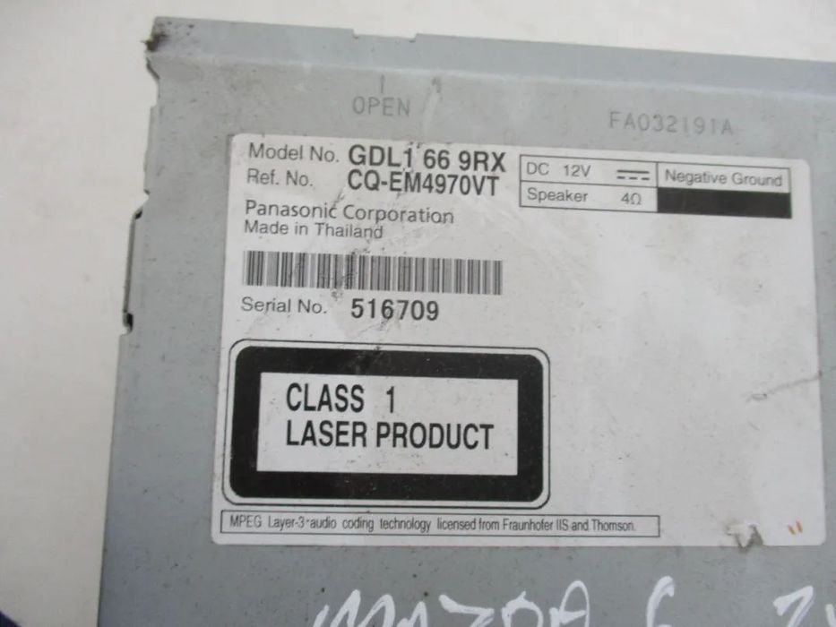 Radio Mazda 6 2010