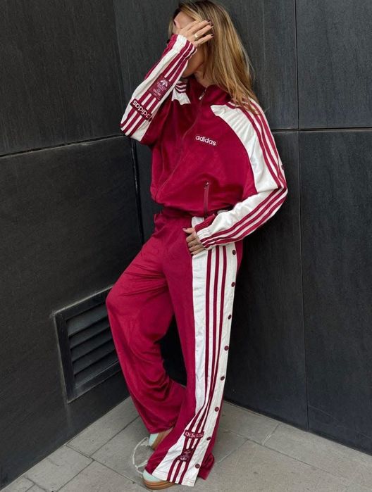 Dres damski Adidas bordo czerwień