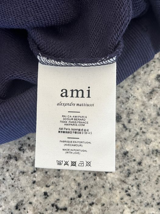 Sweatshirt AMI Paris Azul Marinho – Tamanho M