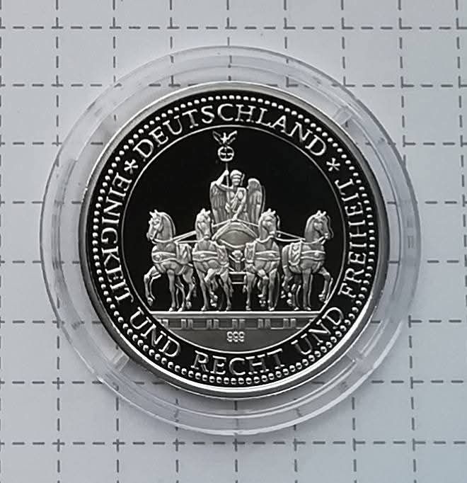 Німеччина 2000р. Квадрига. Рейхстаг. СРІБЛО. ПРУФ.