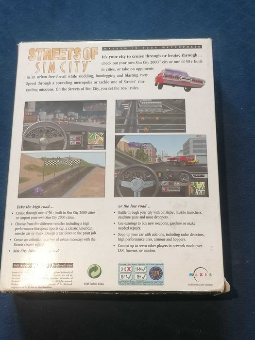 pc Streets of SimCity Big Box