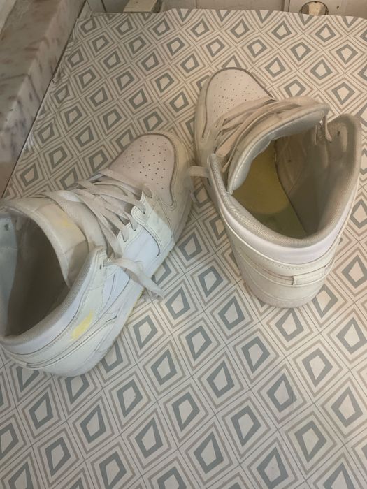 pouco usado tenis air jordan 1 mid