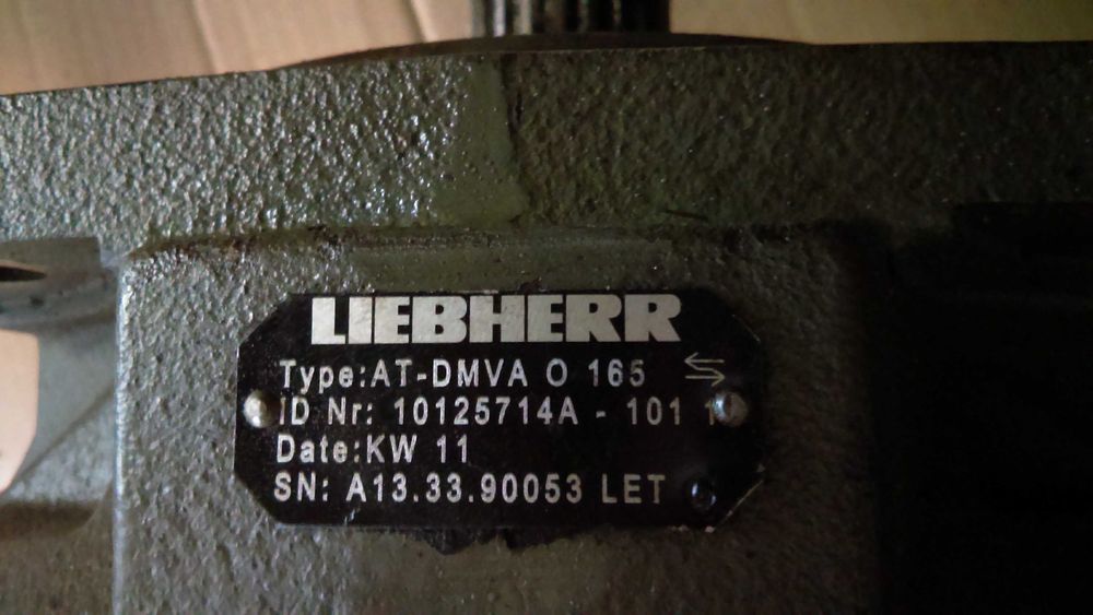Pompa hydrauliczna Liebherr DMVA O 165 Zamiana od 9000zł