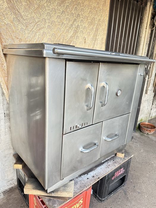 Fogão a lenha em inox