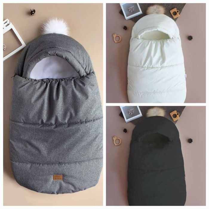 Конверт кокон зима bair великий вибір та рукавиці на коляску