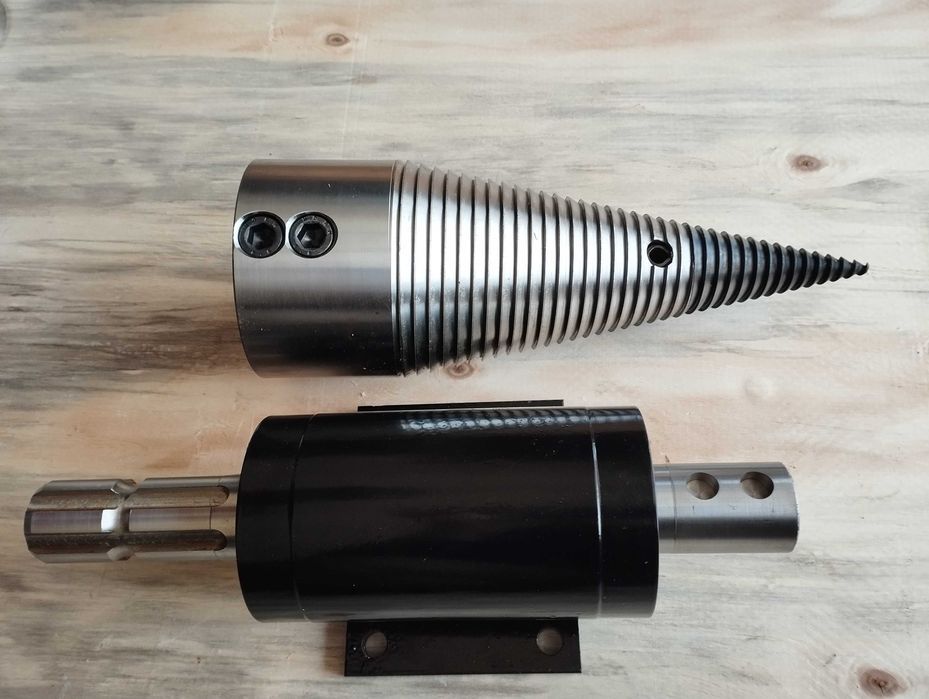 Zestaw do budowy łuparki świdrowej / stożek 100mm / do ciągnika WOM
