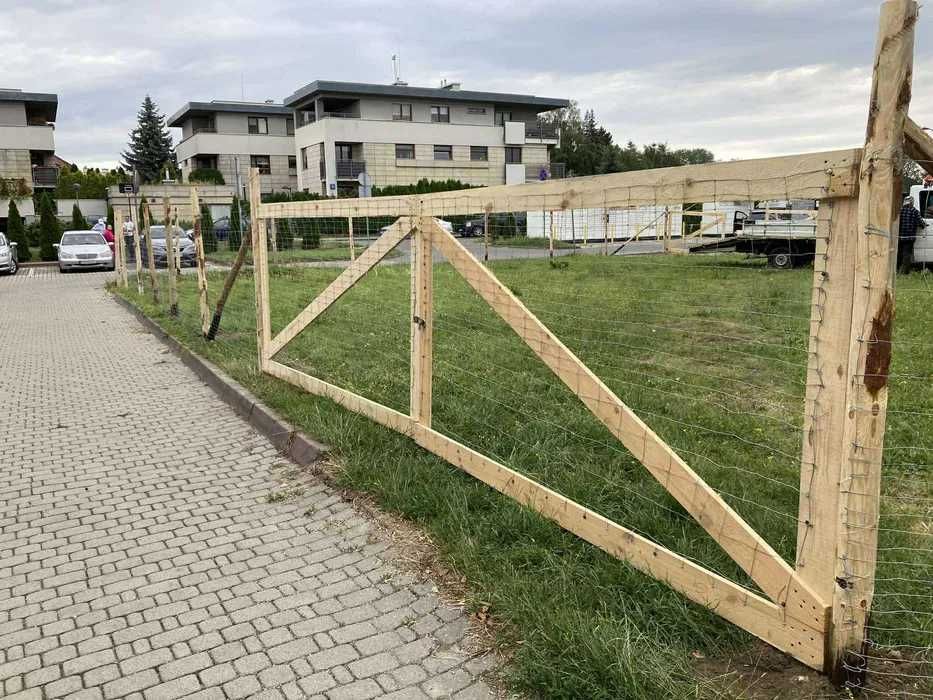 Tanie ogrodzenia tymczasowe budowlane z siatki leśnej