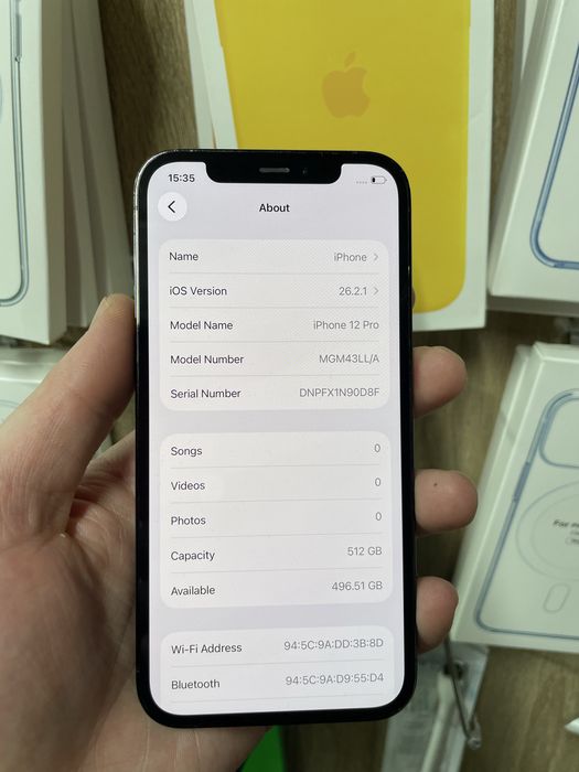 Мобільний телефон Iphone 12 pro 512