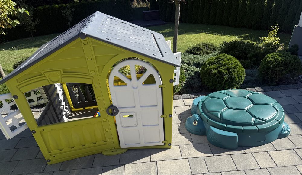 Domek ogrodowy Ślizgawka, little tikes żółw