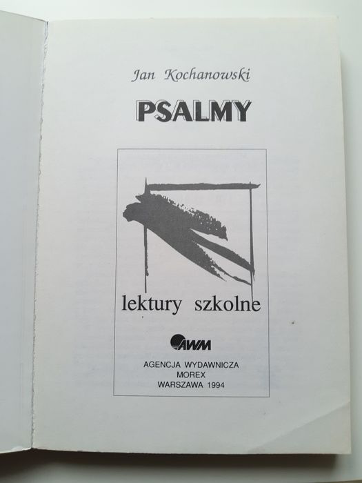 Psalmy Jan Kochanowski