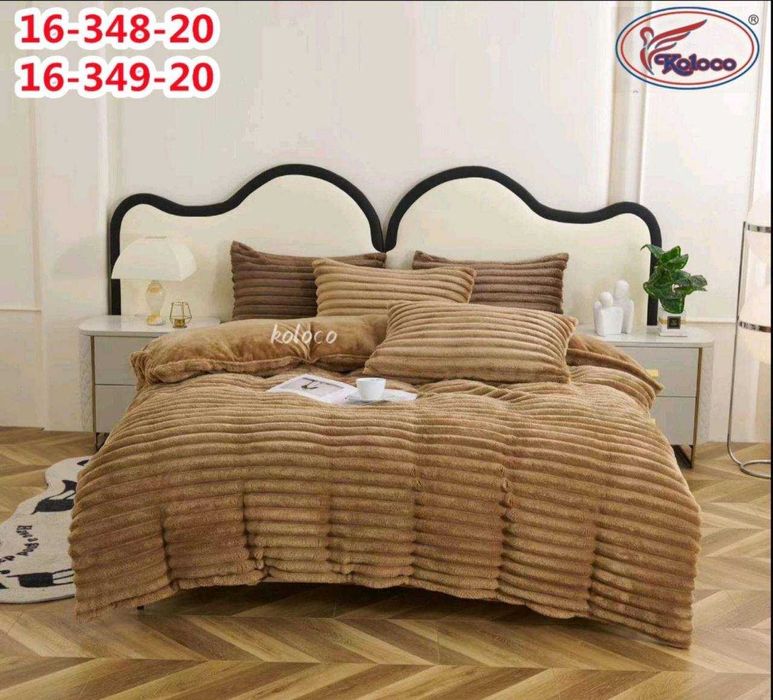 Постільна білизна Полуторка та Євро Шарпей Велюр Koloco