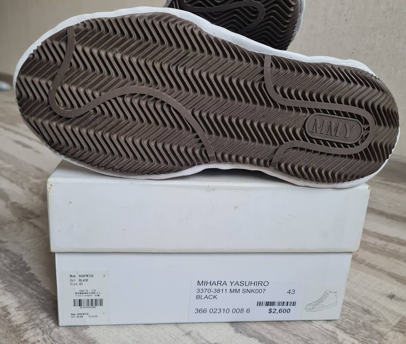 Кросівки кеди MMY  Maison Mihara  Yasuhiro  blackey og sole canvas