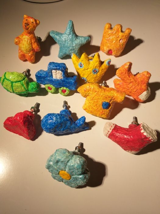 Children's Paper-Mâché Drawer Pulls