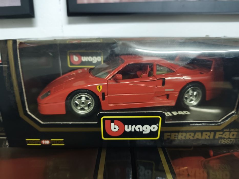 1/18 Ferrari F40 burago carro coleção miniatura