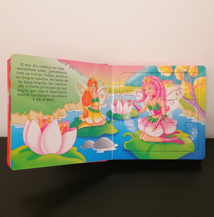 Livro com 6 puzzles Fada