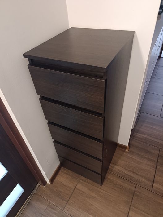 Komoda z szufladami brązowa