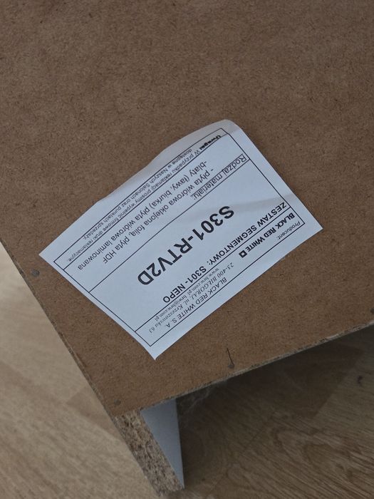 Szafka RTV Black Red White