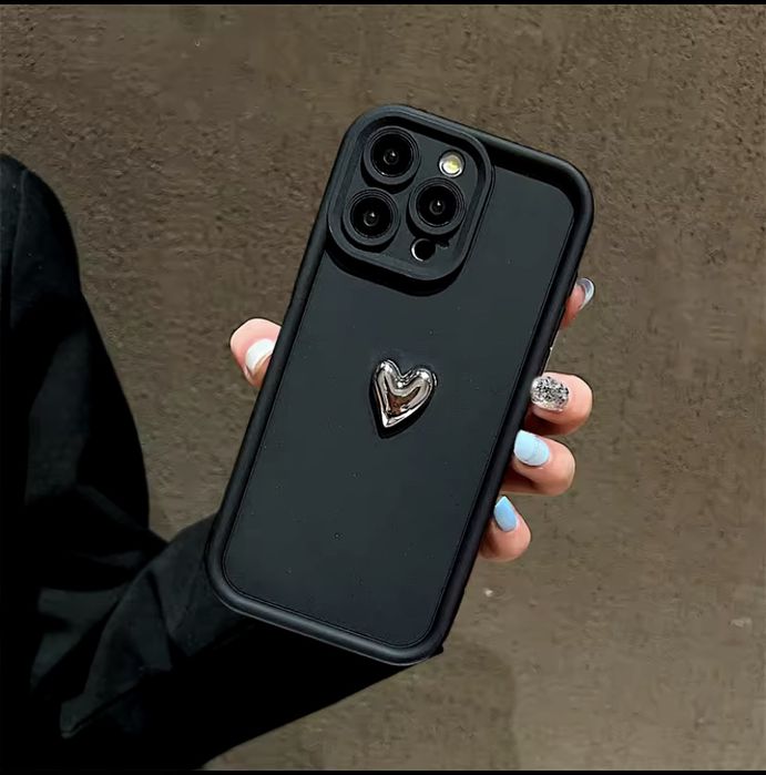 Czarne silikonowe etui case iphone 7 8 SE