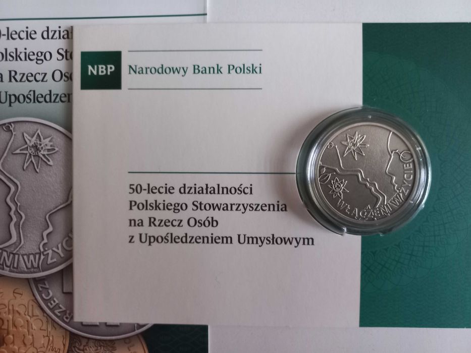 10 zł Stowarzyszenie na rzecz osób z upośledzeniem 2013 plus folder