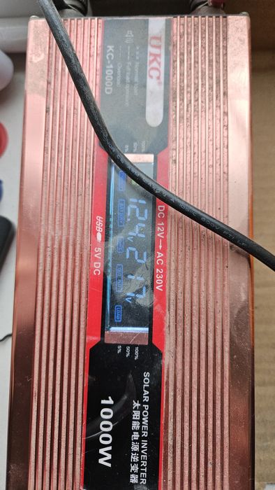 Перетворювач напруги автомобільний UKC авто інвертор 12V-220V 1000W з