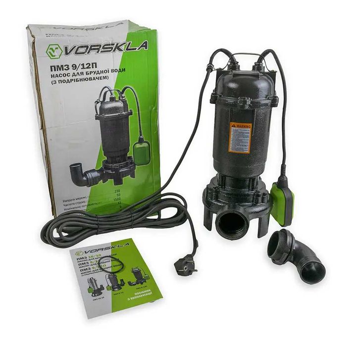 Насос для брудної води VORSKLA ПМЗ 9/12П (з подрібнювачем)