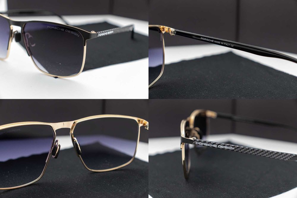 Чоловічі сонцезахисні окуляри porsche design new 2026 | поляризація UV400 | wayfarer | футляр в комплекті | металева оправа