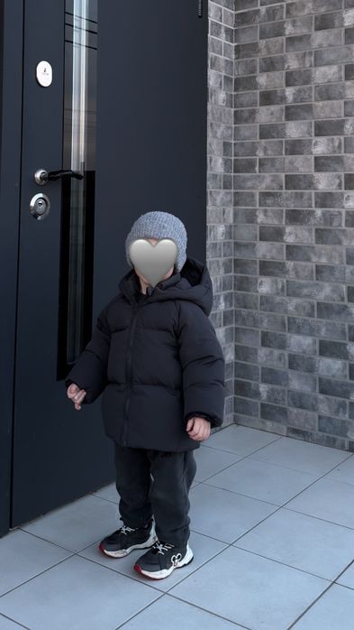 Зимовий пуховик дитячий, дитячий пуховик Зара, теплий пуховик дитячий