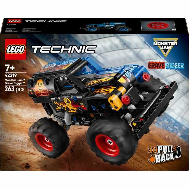 LEGO 42219 Technic Monster Jam Grave Digger Вогонь і лід («pull-back»)